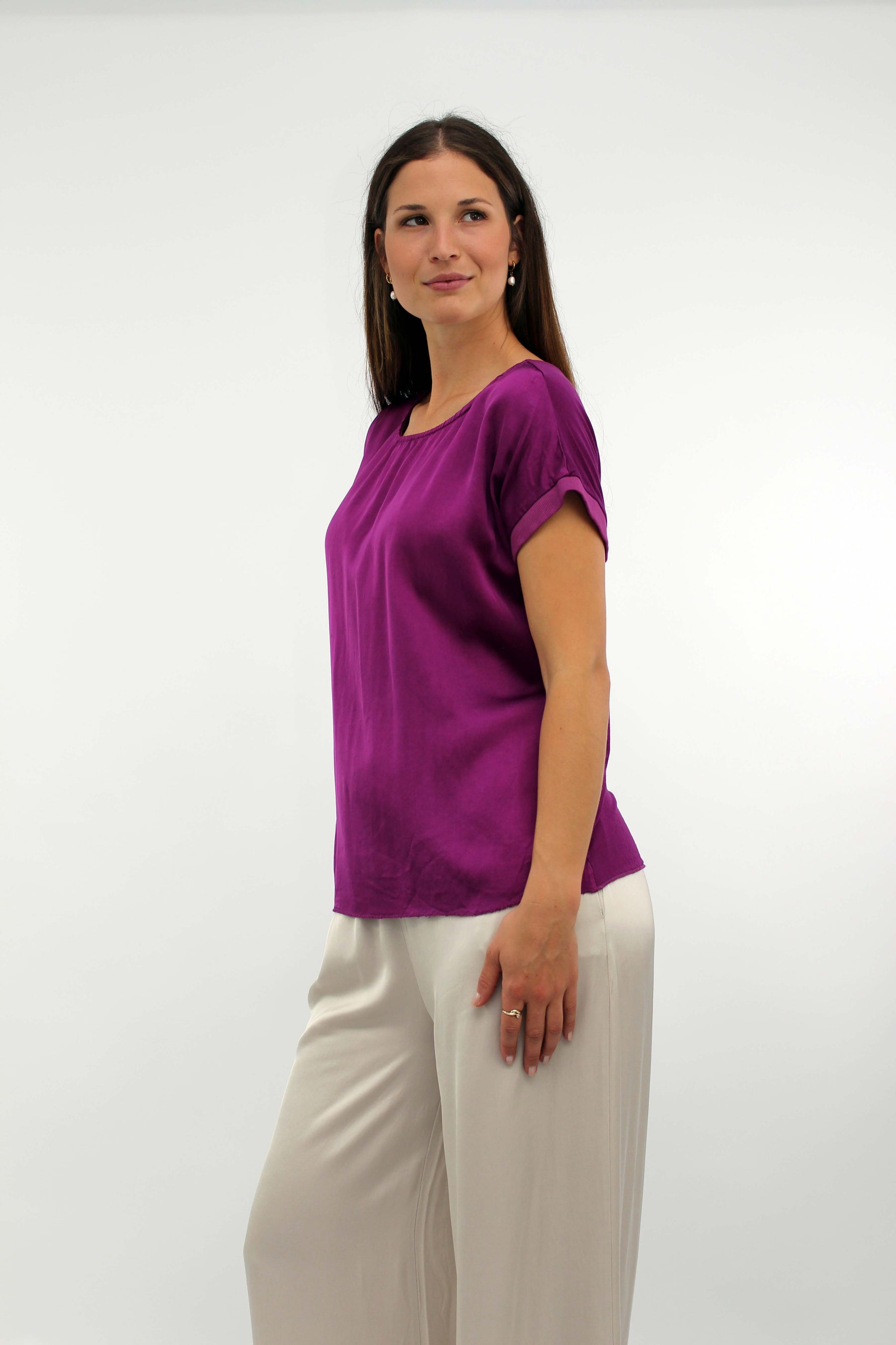 Seiden-Shirt Beere