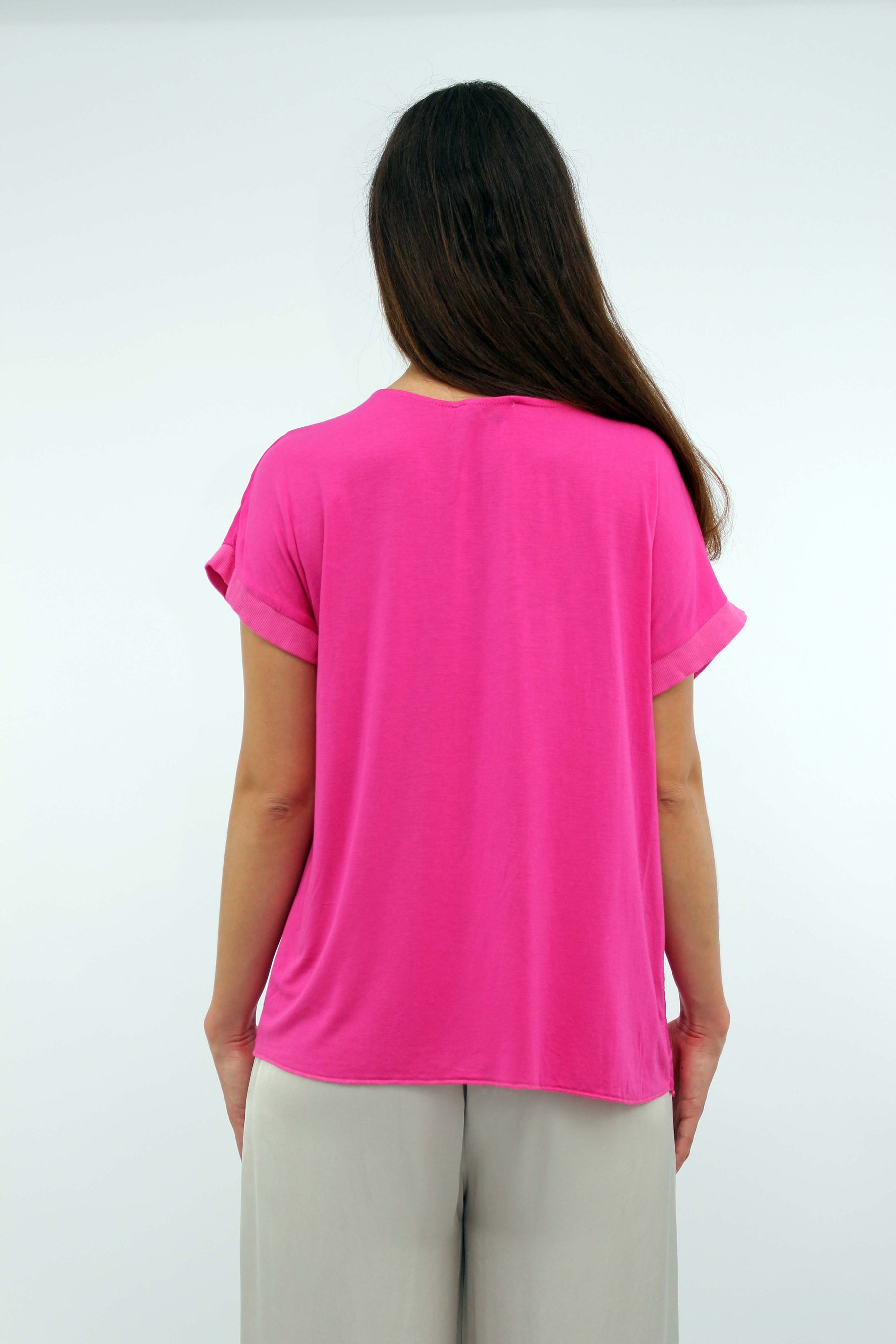 Seiden-Shirt Pink