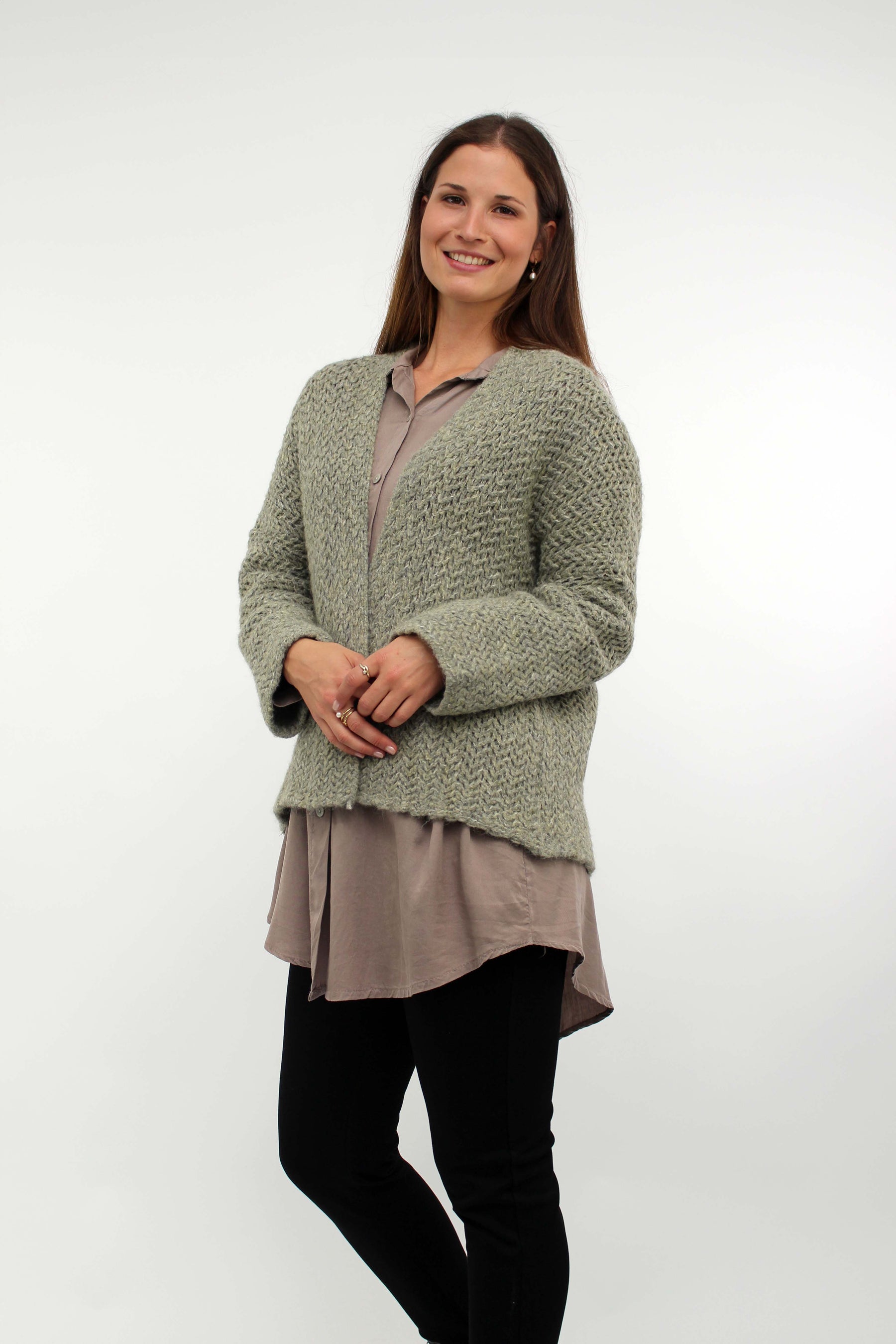 Strickjacke "Fashion" Khaki