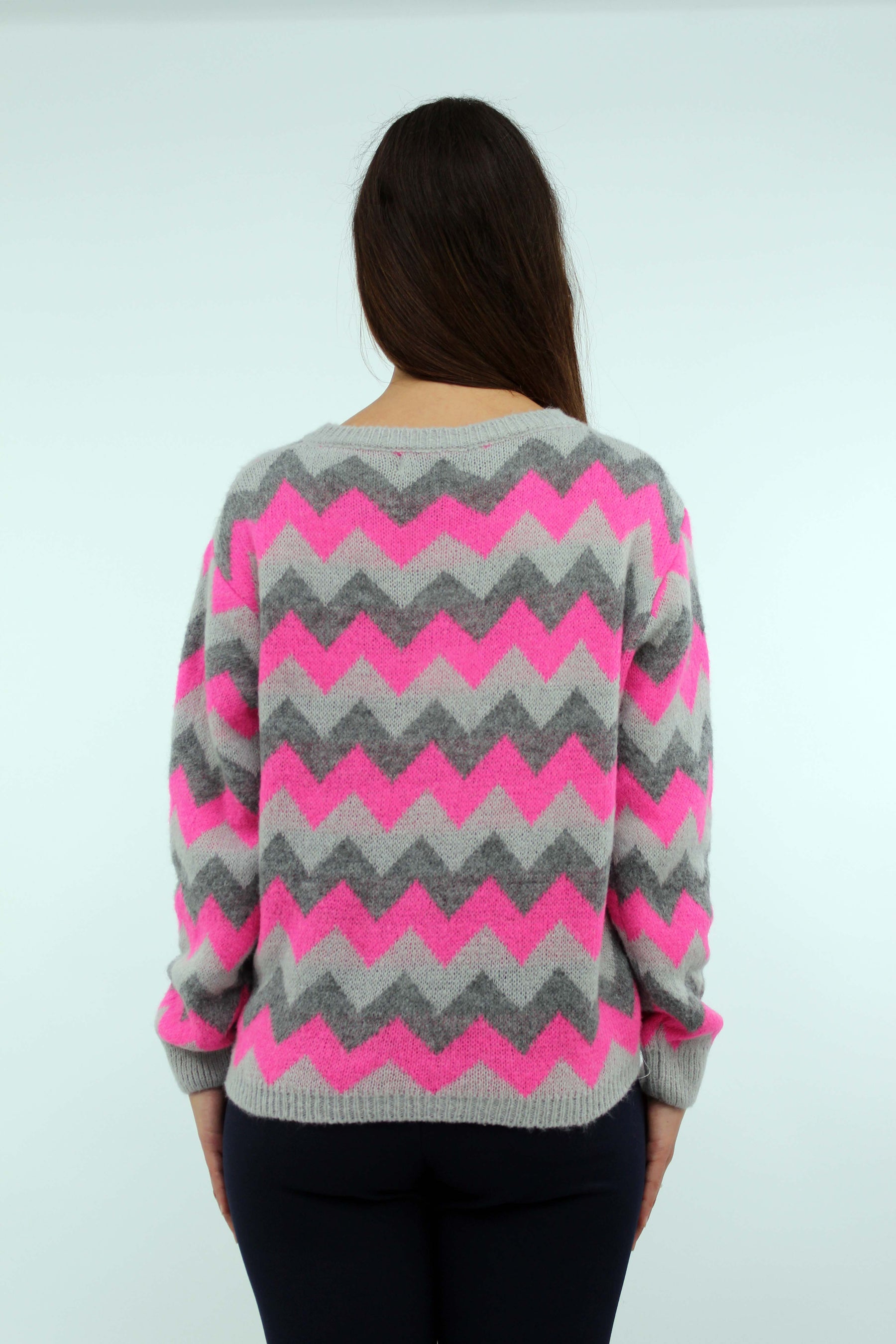 Pullover Muster - Grau