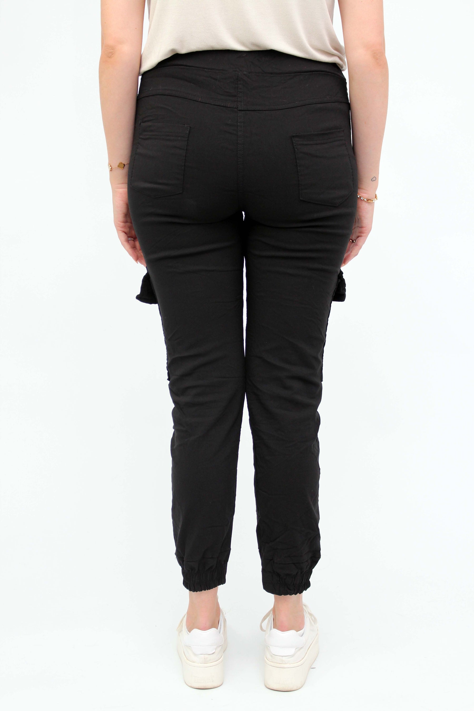 Casual Comfort Cargohose - Schwarz