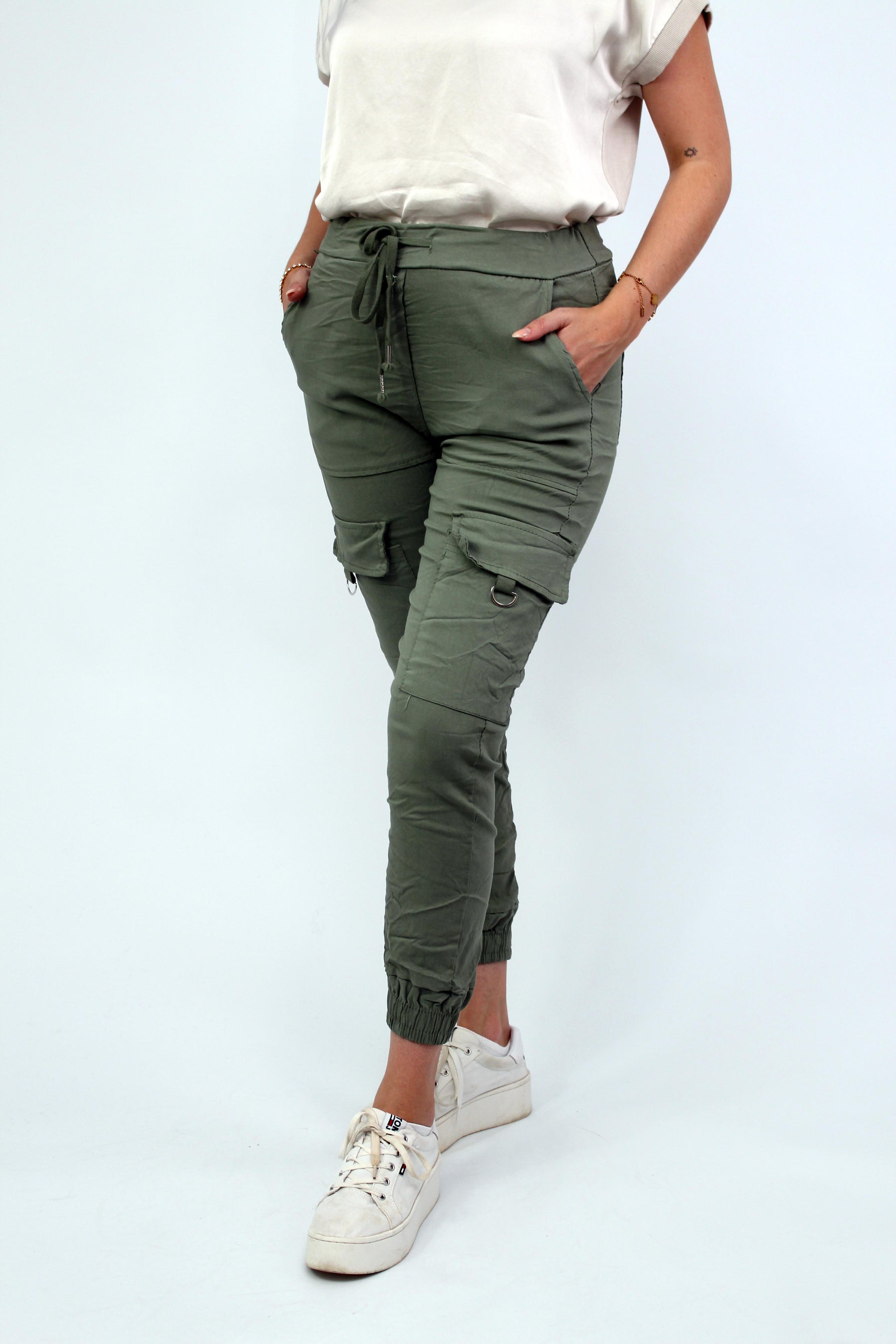 ST Selected Touch - Casual Comfort Cargohose - Khaki