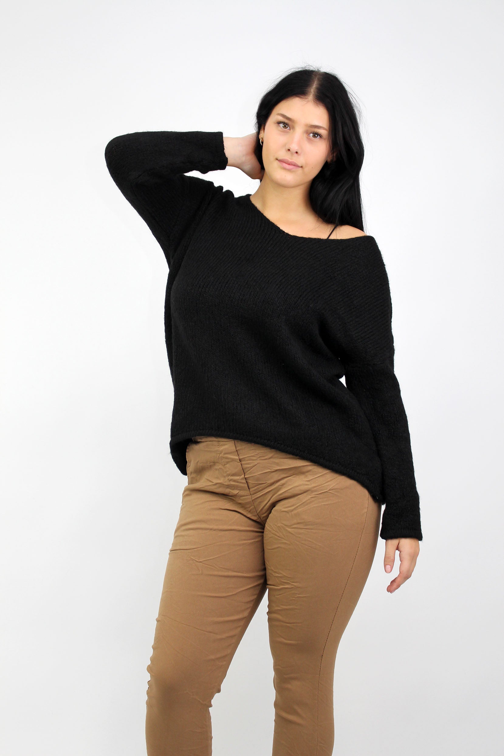Pullover "Rundhals" - Schwarz