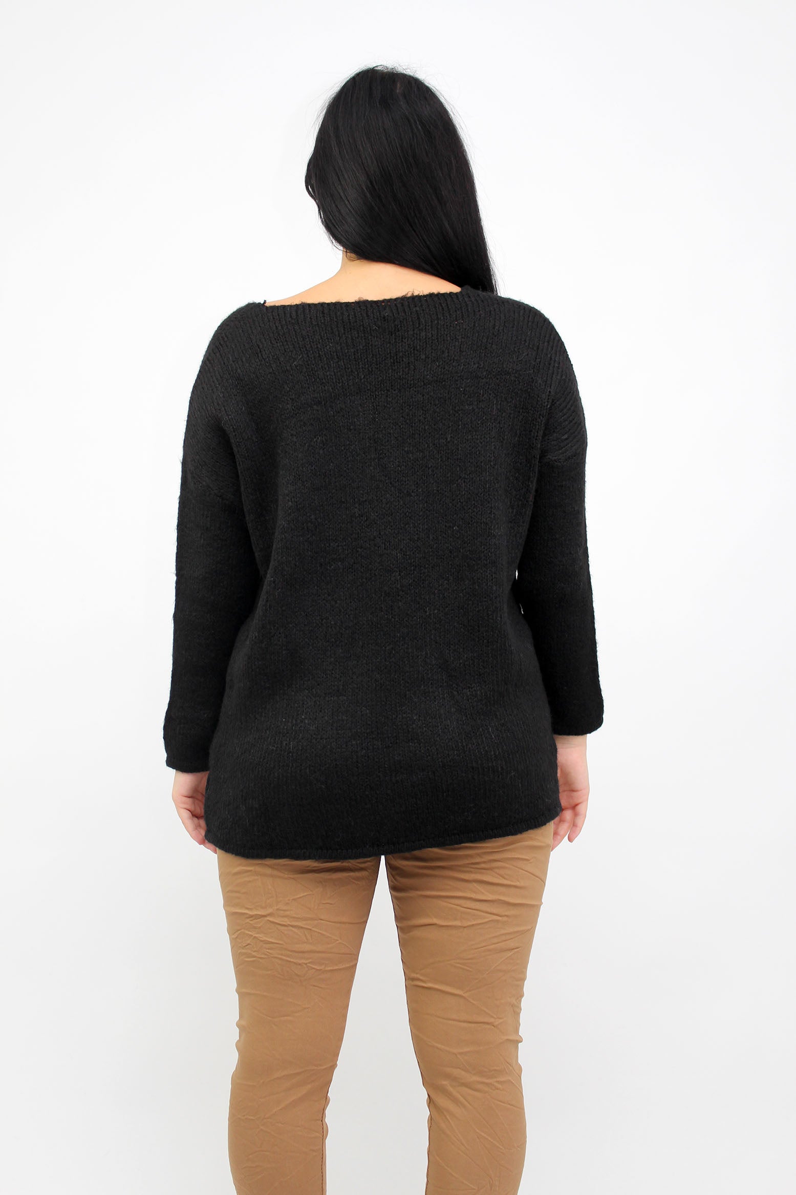 Pullover "Rundhals" - Schwarz