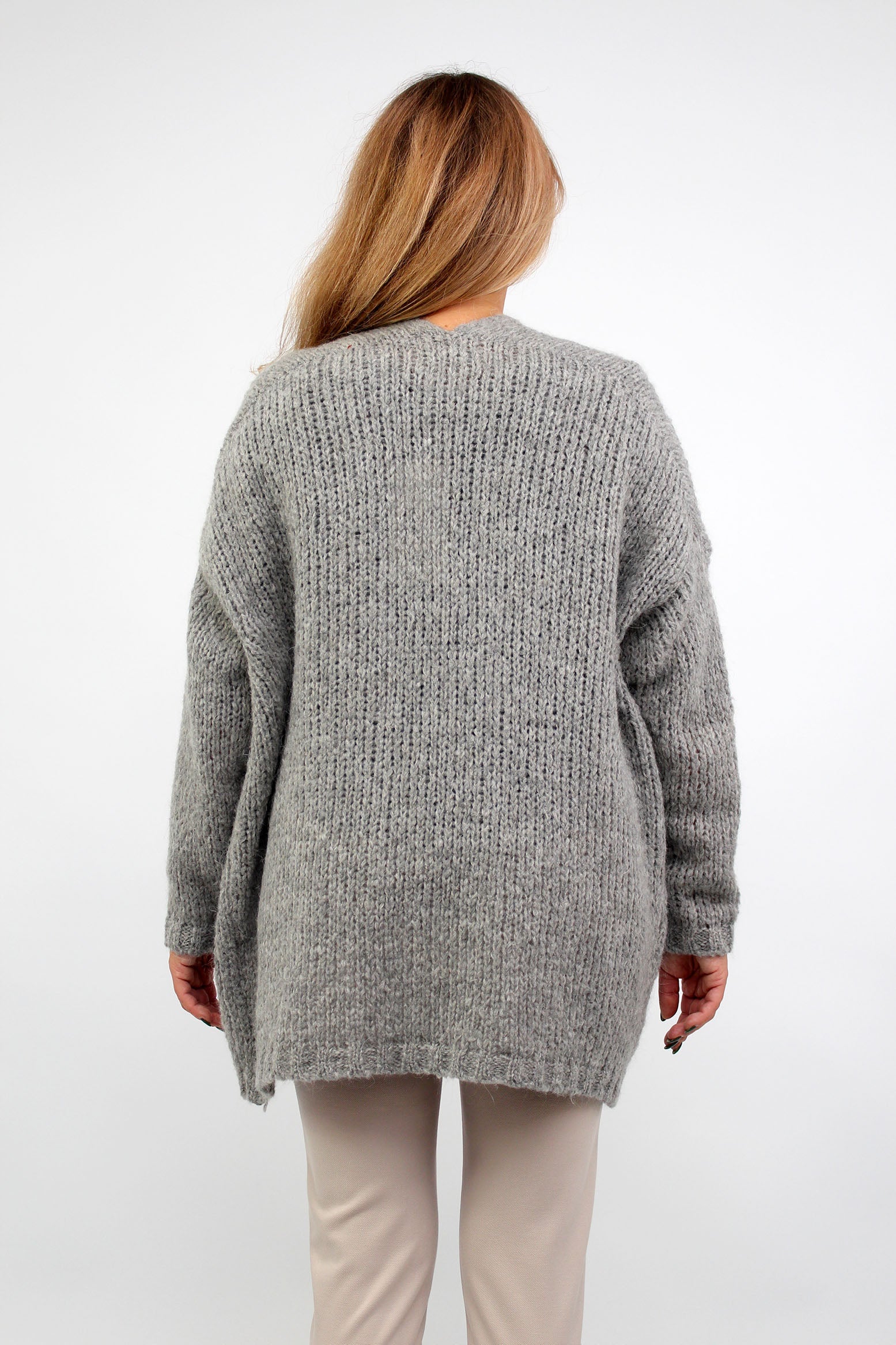 Strickjacke "Vintage" - Grau