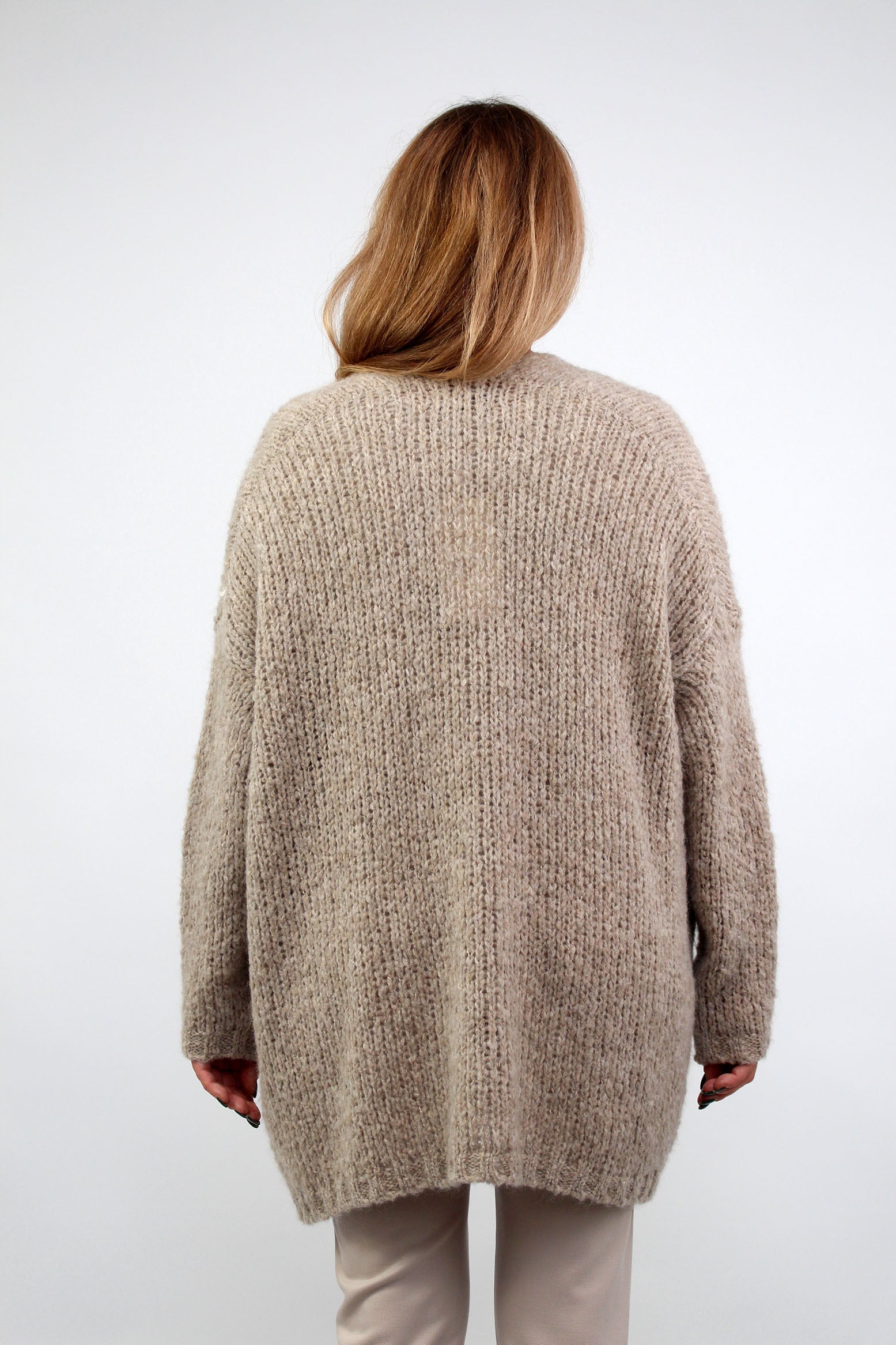Strickjacke "Vintage" - Taupe