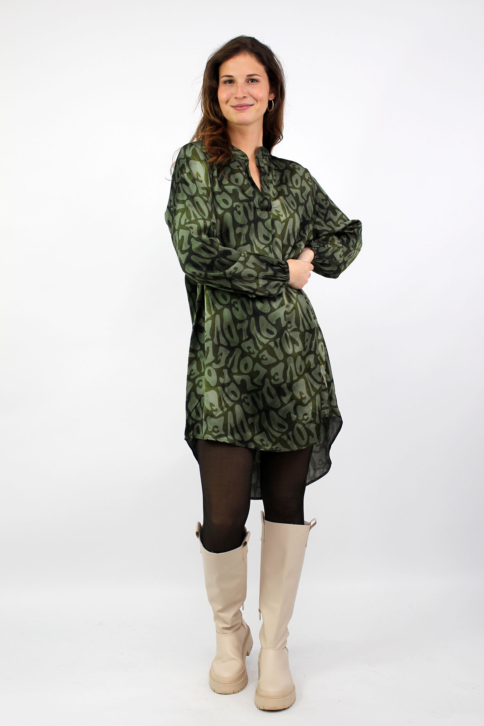 Kleid "Love" - Khaki