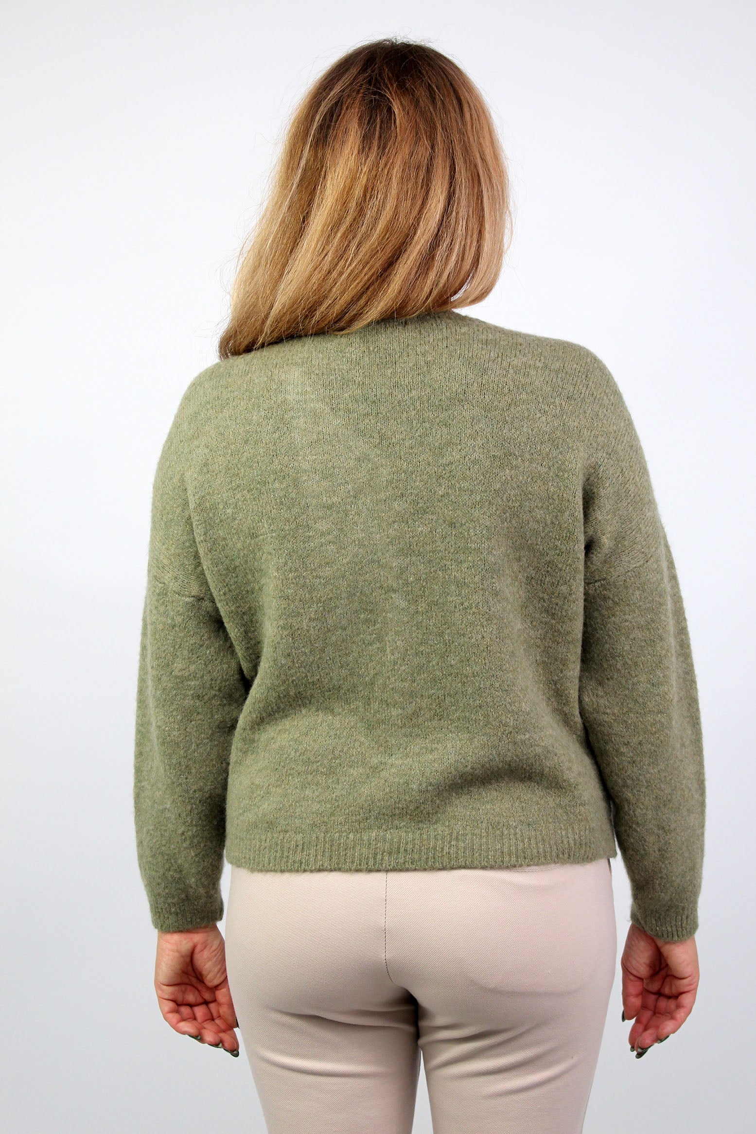 Strickjacke "Star" - Salbei