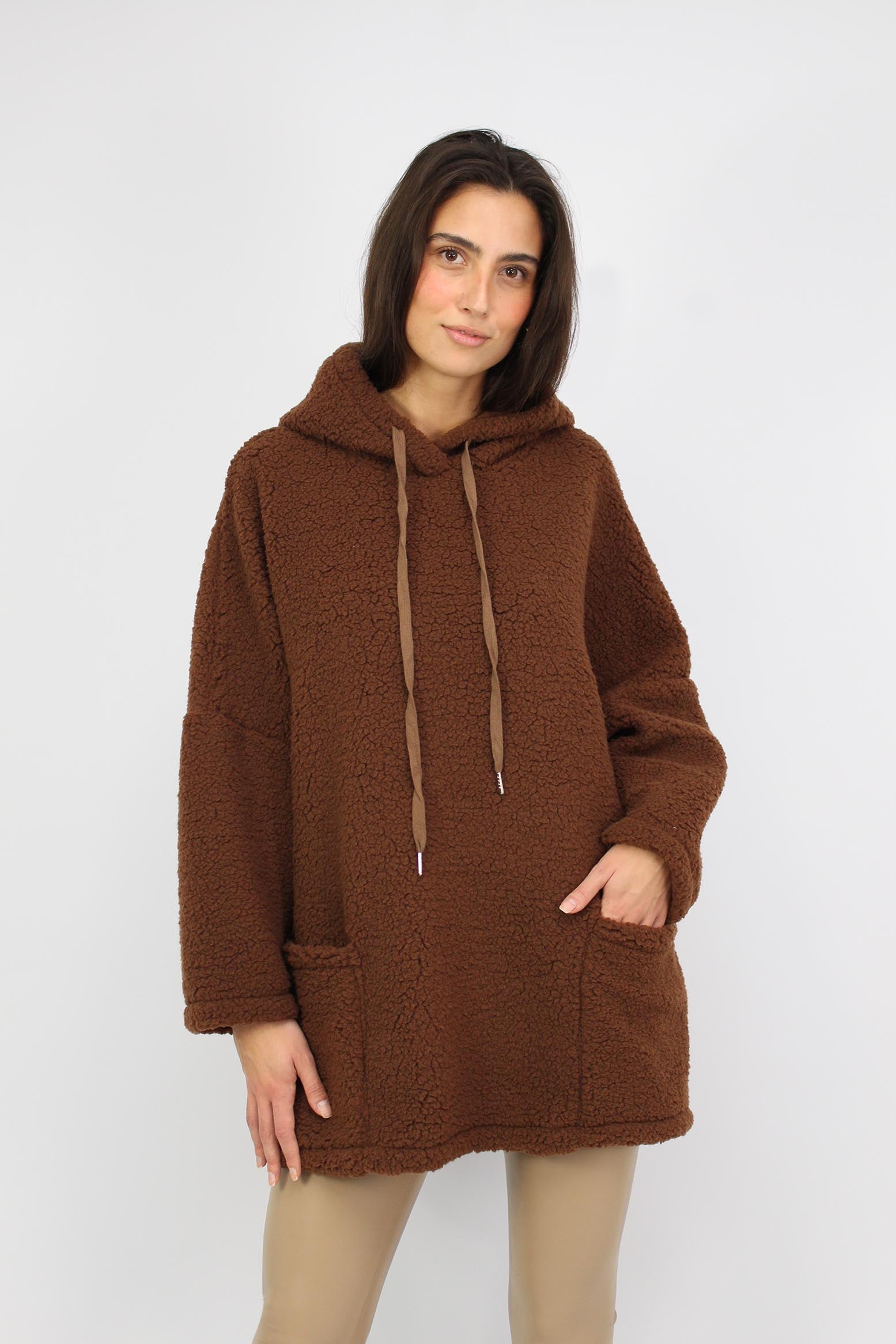 Hoodie "Teddy" - Braun
