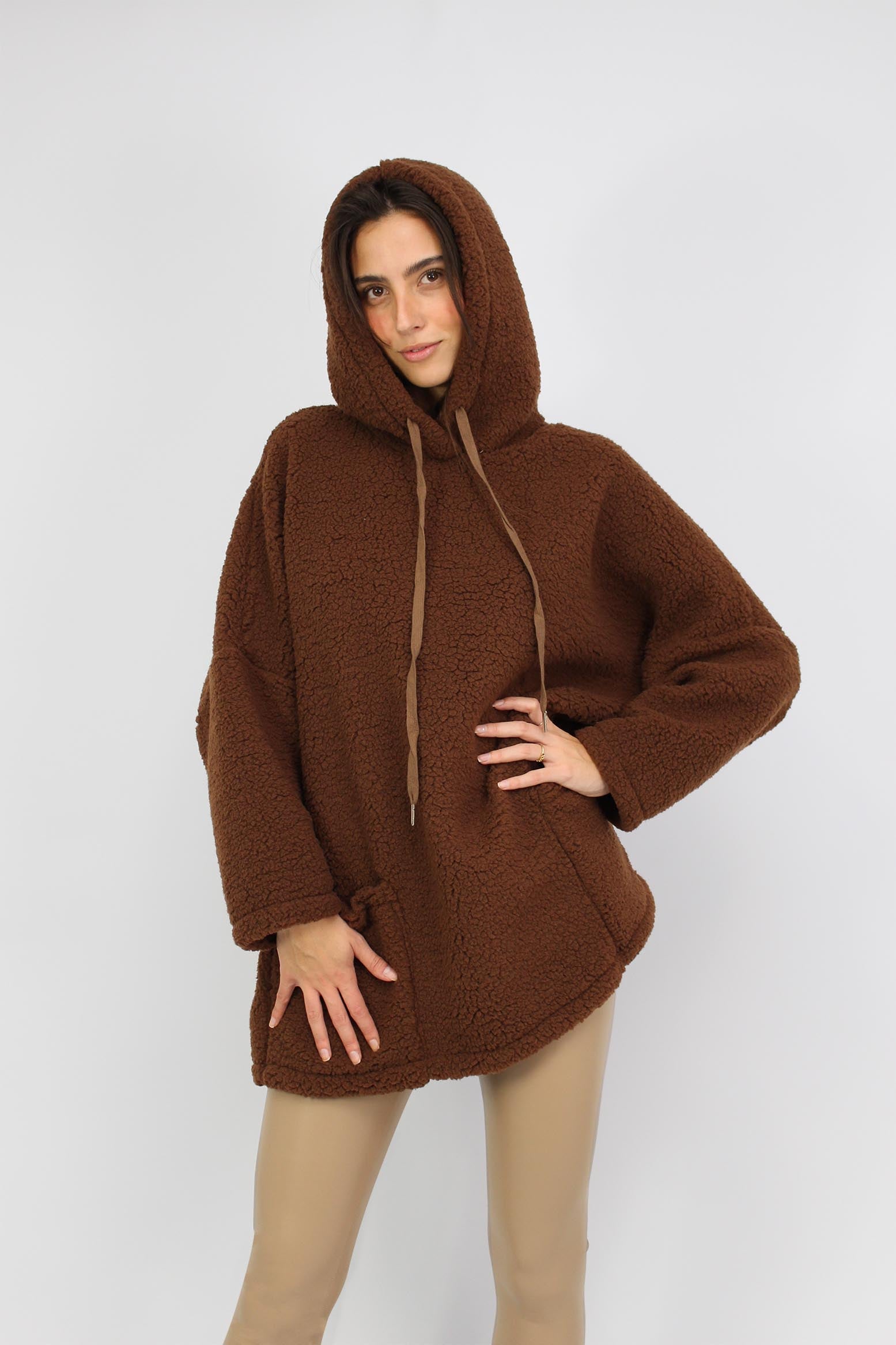 Hoodie "Teddy" - Braun
