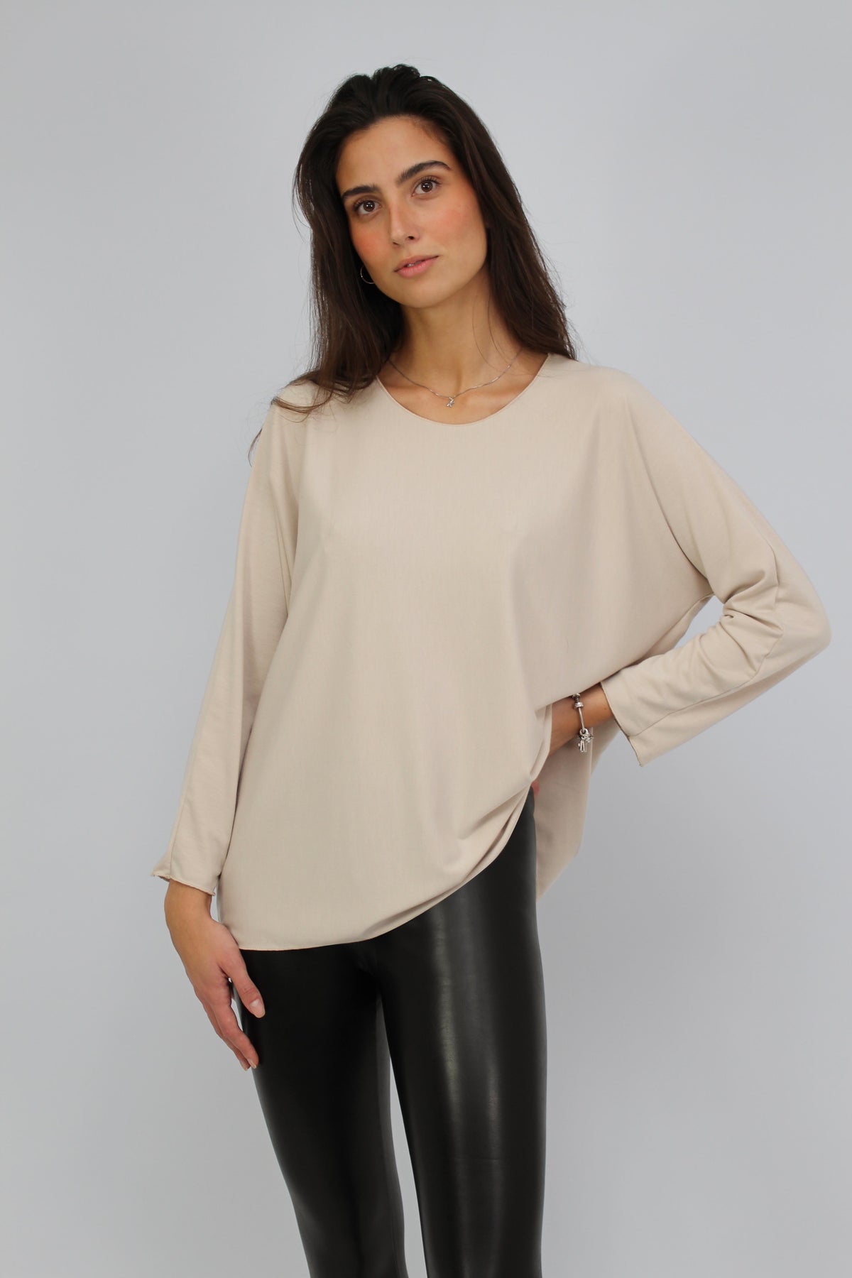 Langarmshirt "Bestseller" - Beige