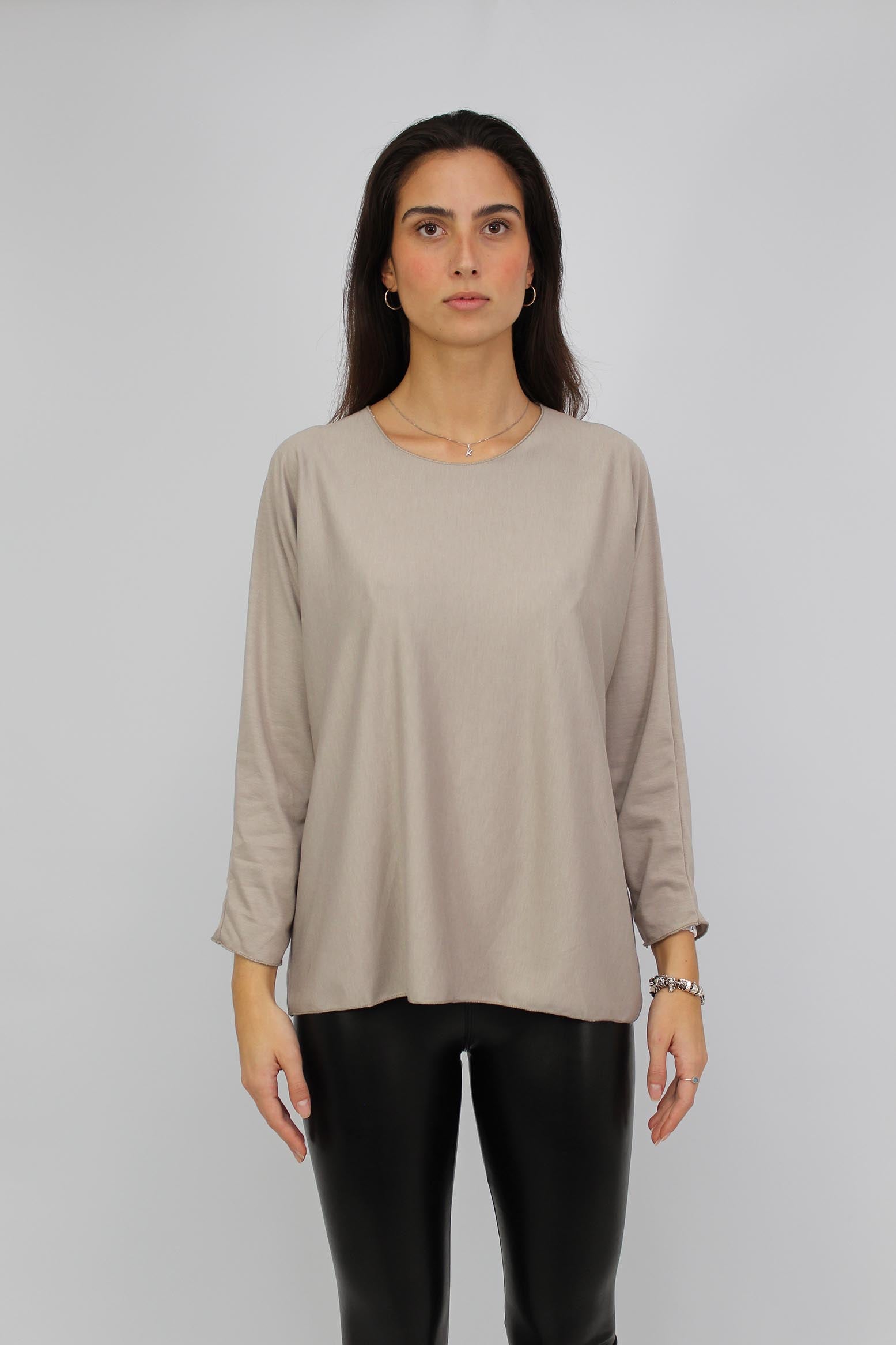 Langarmshirt "Bestseller" - Taupe