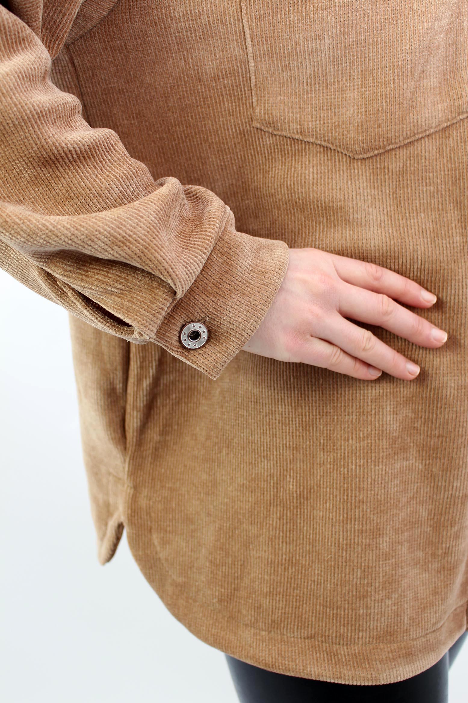 Cordbluse "Pisa" - Camel