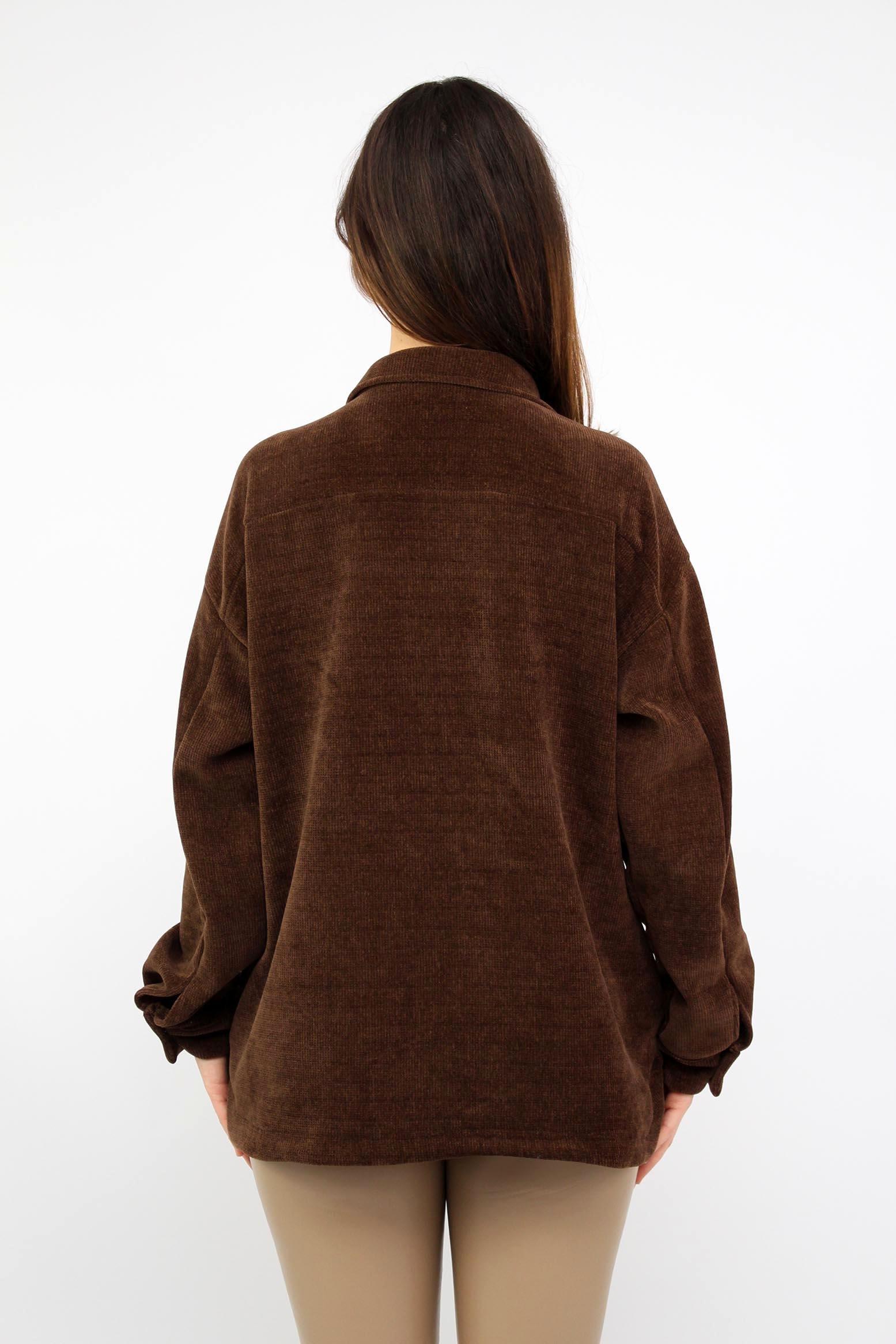 Cordbluse "Pisa" - Weiß