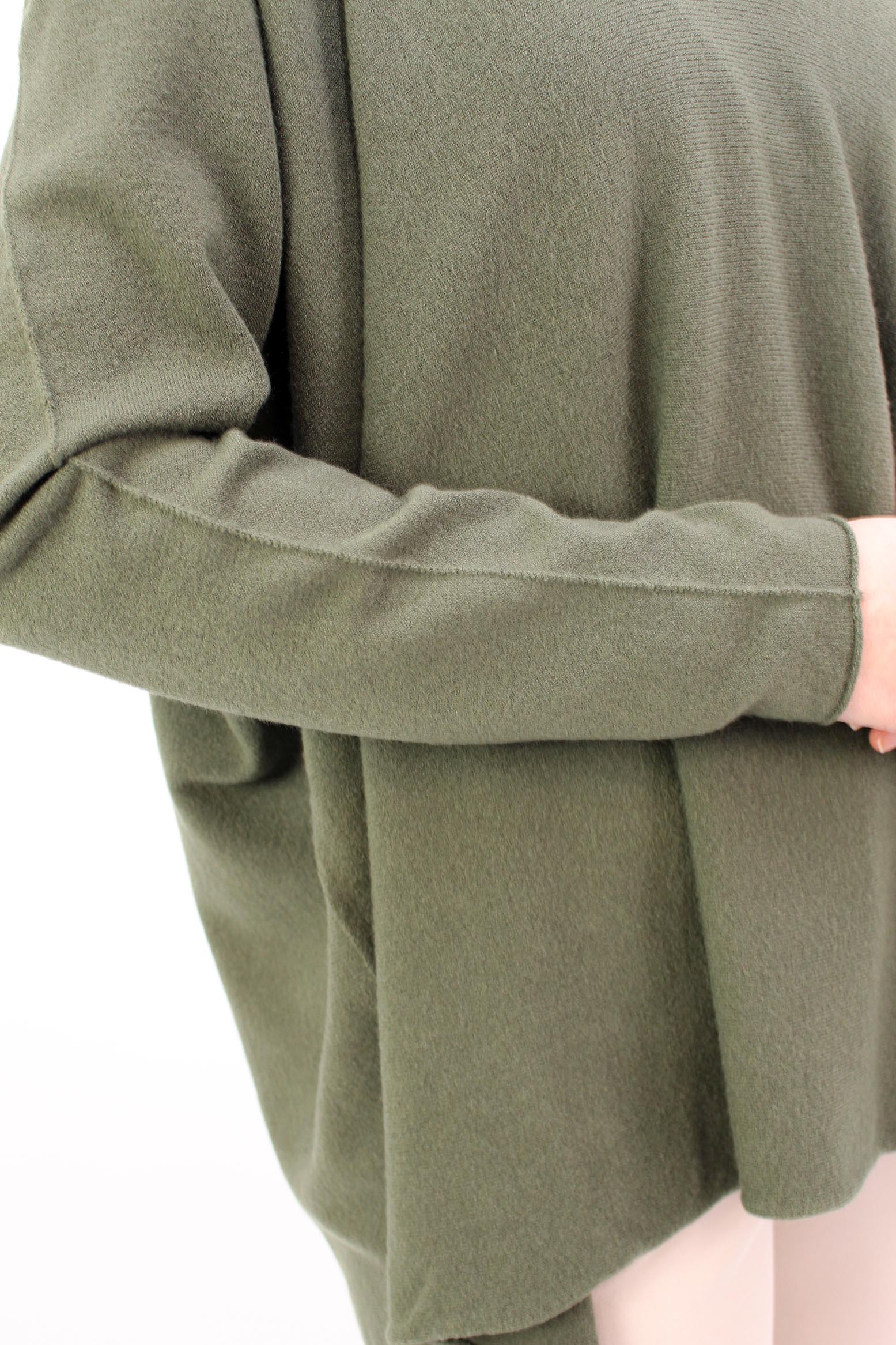Pullover mit V-Ausschnitt - Khaki