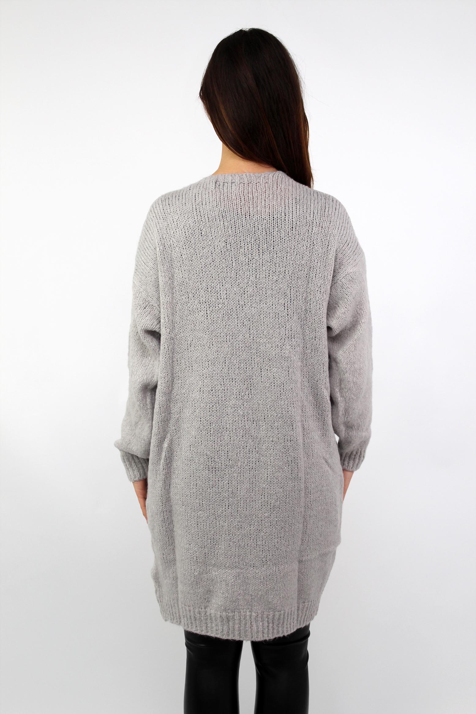 Strickjacke "Mailand" - Hellgrau