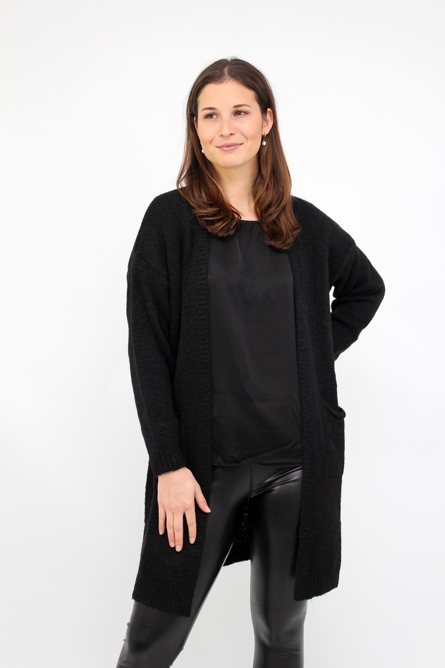 Strickjacke "Mailand" - Schwarz
