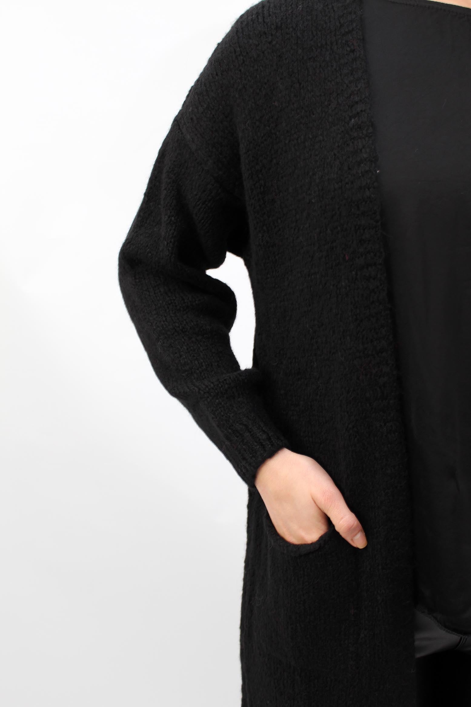 Strickjacke "Mailand" - Schwarz