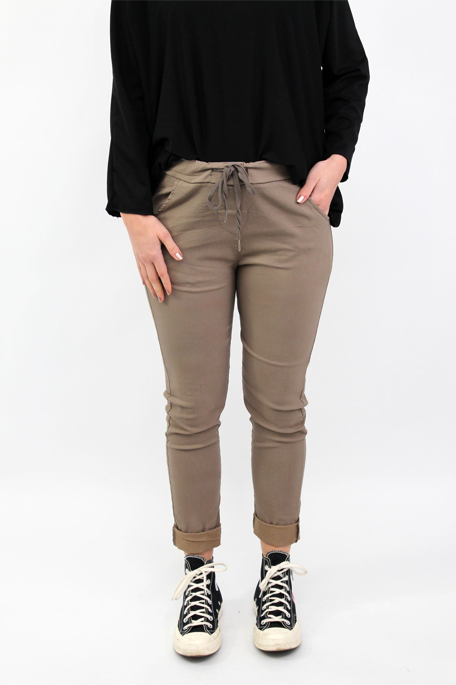 Hose "Jogger-Basic" - Taupe