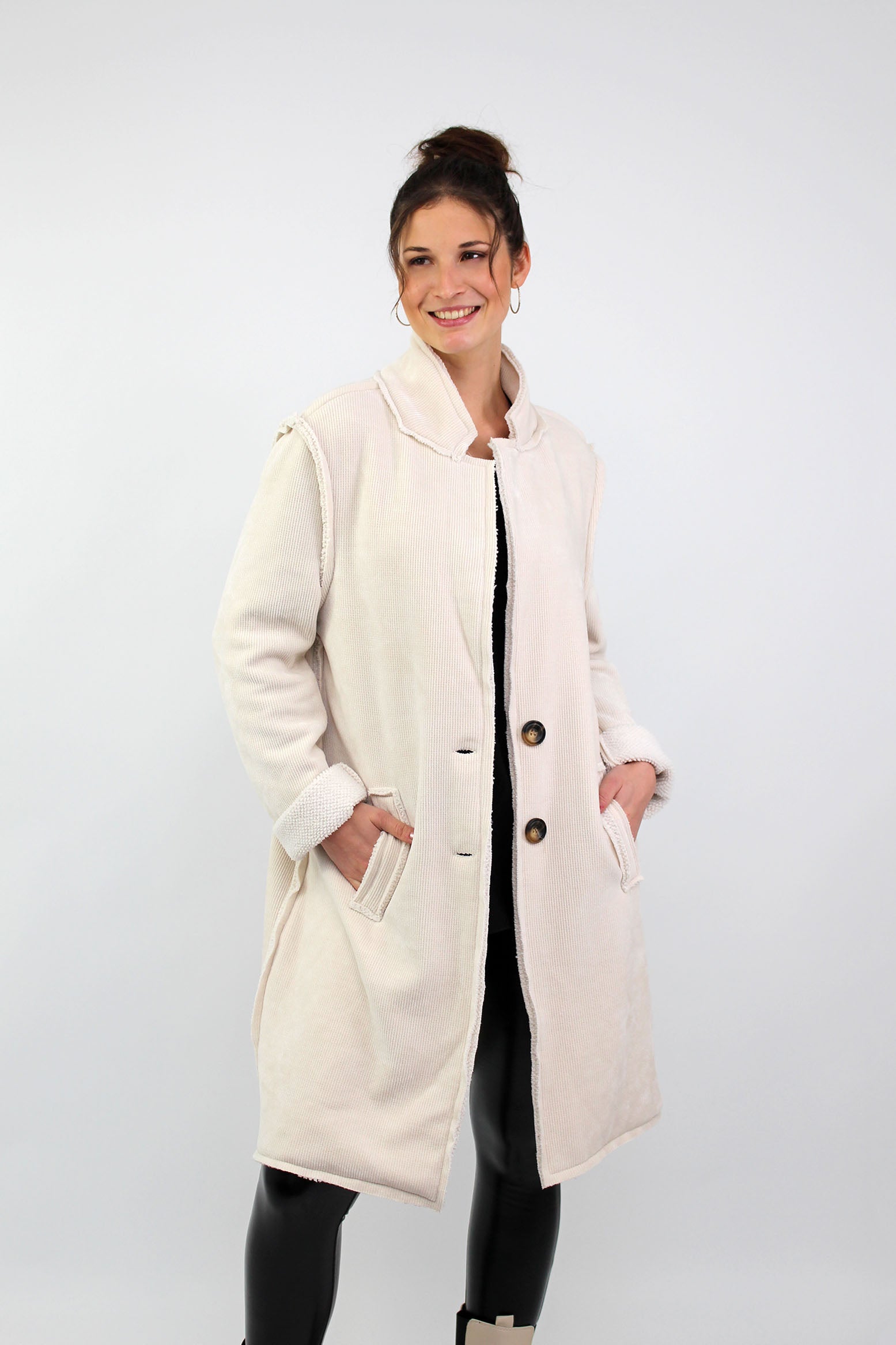 Mantel "Revers" - Creme
