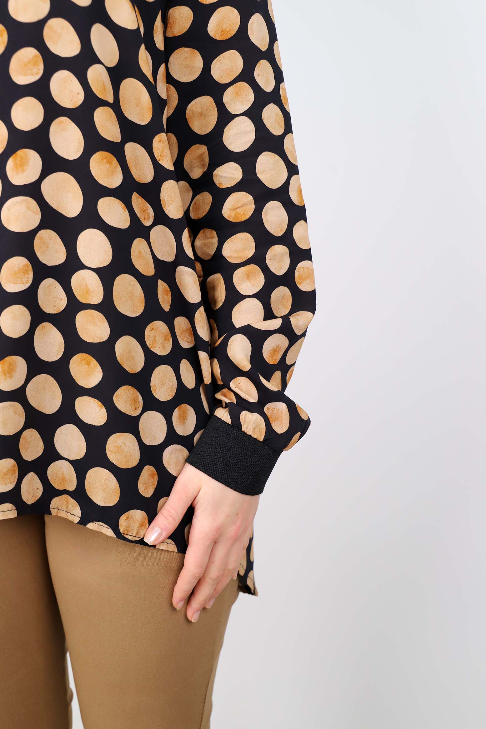 Extravagante Bluse - Schwarz