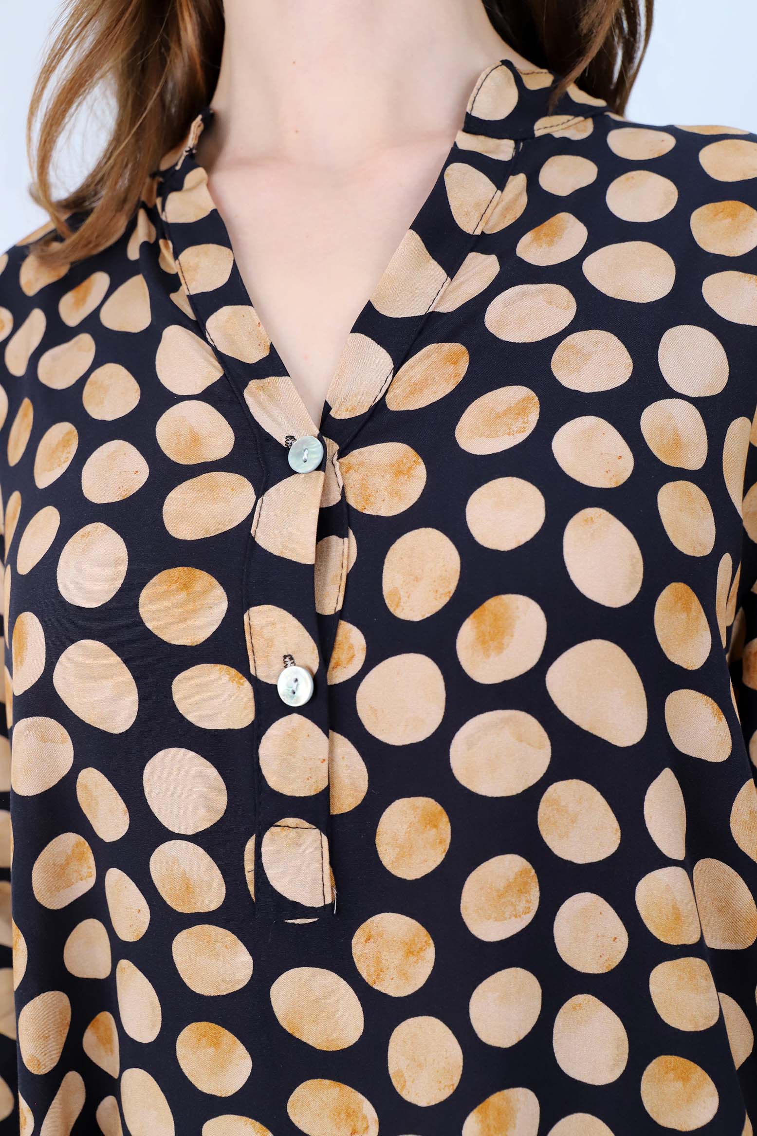 Extravagante Bluse - Schwarz