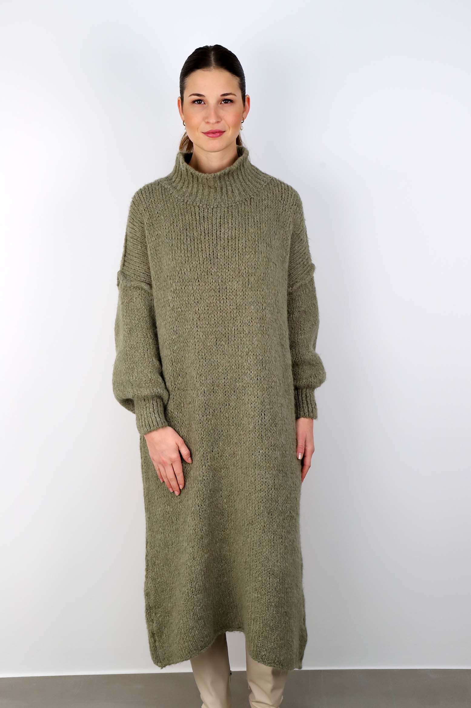 Strickkleid "Naht" - Salbei