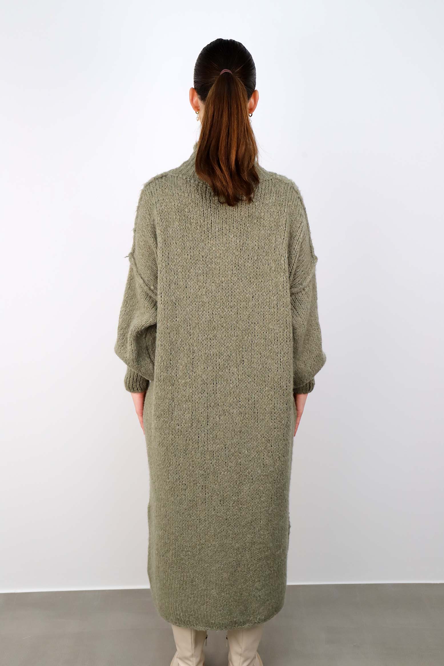 Strickkleid "Naht" - Salbei
