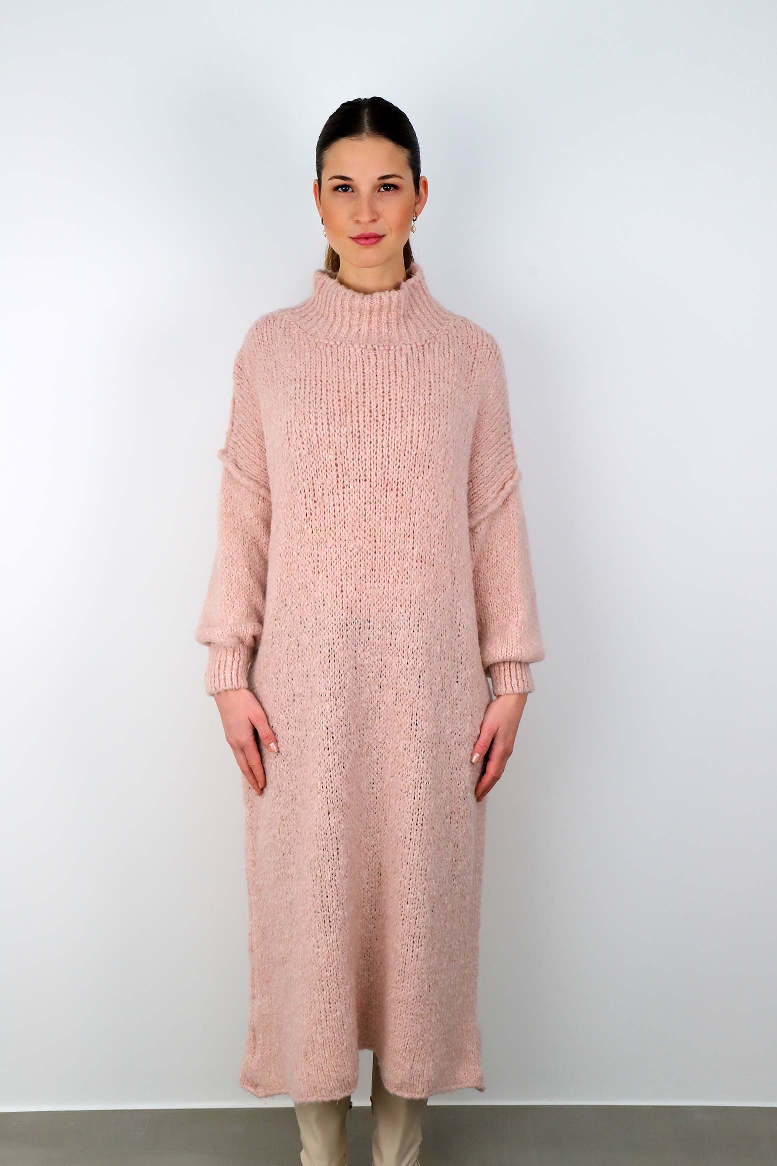 Strickkleid "Naht" - Rosa