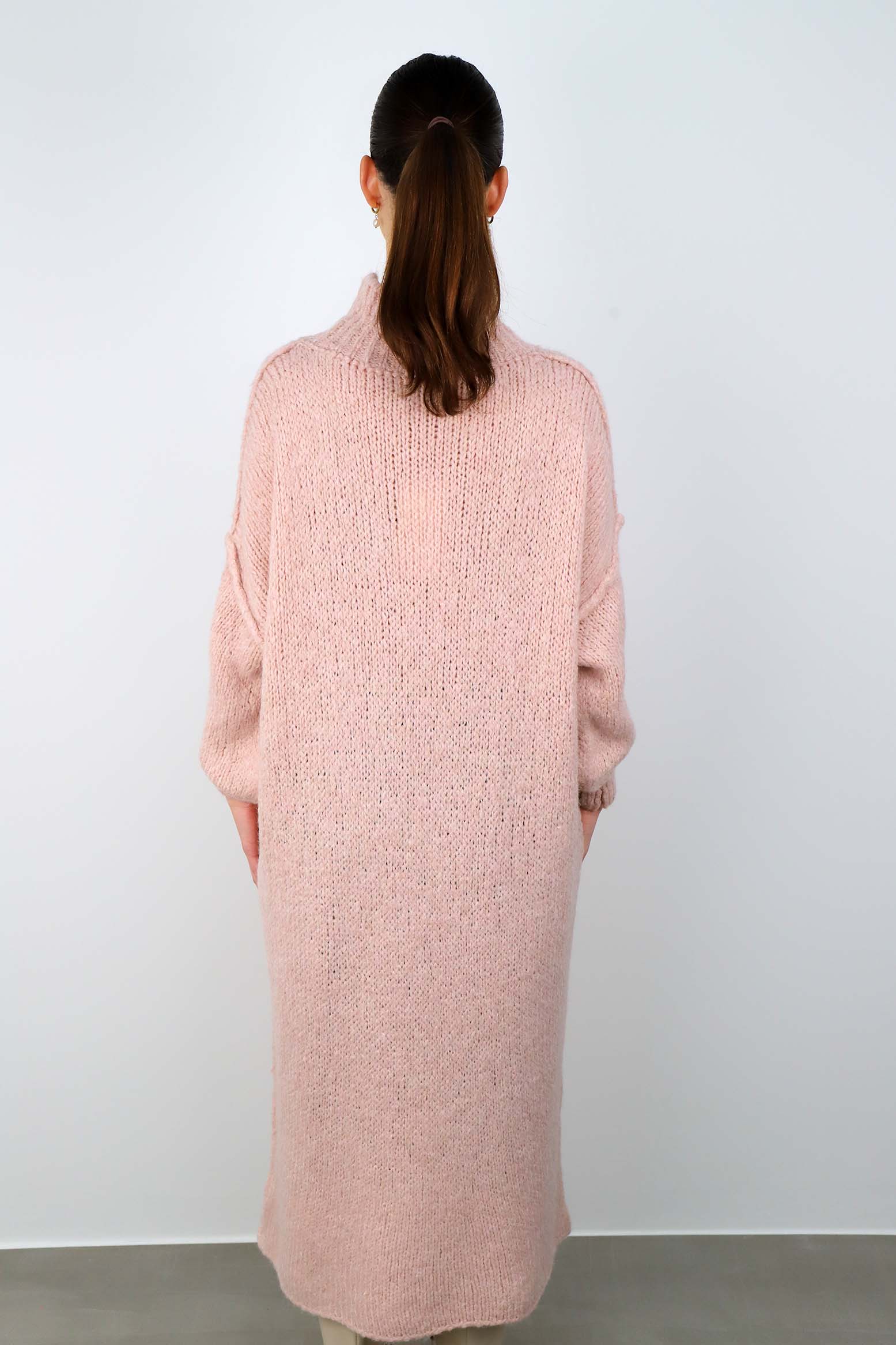 Strickkleid "Naht" - Rosa