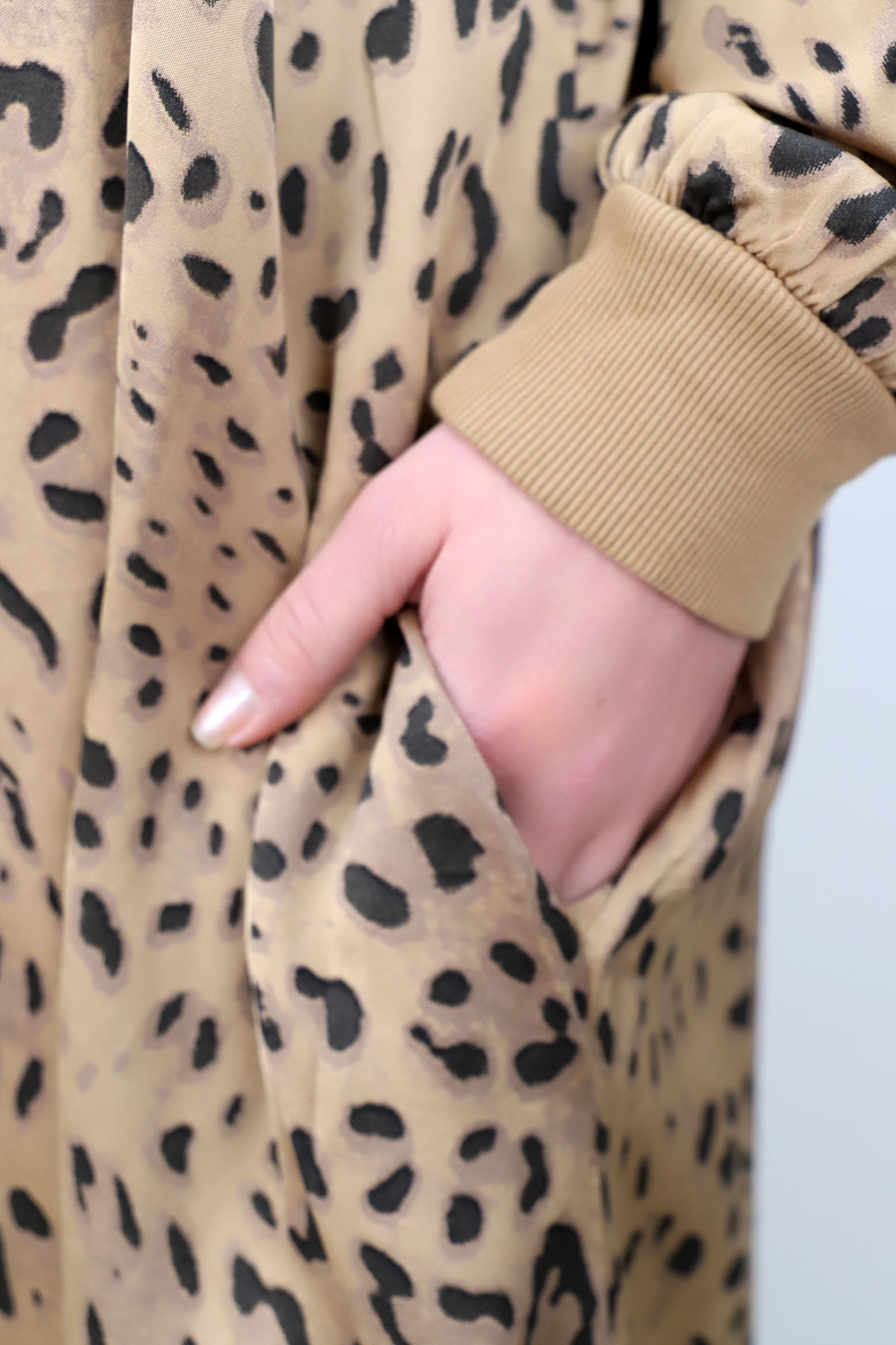 Seiden-Kleid "Leo" - Camel