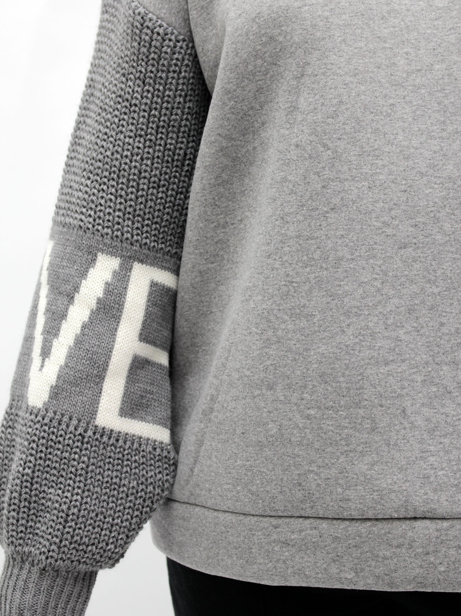 Pullover "Love" - Grau