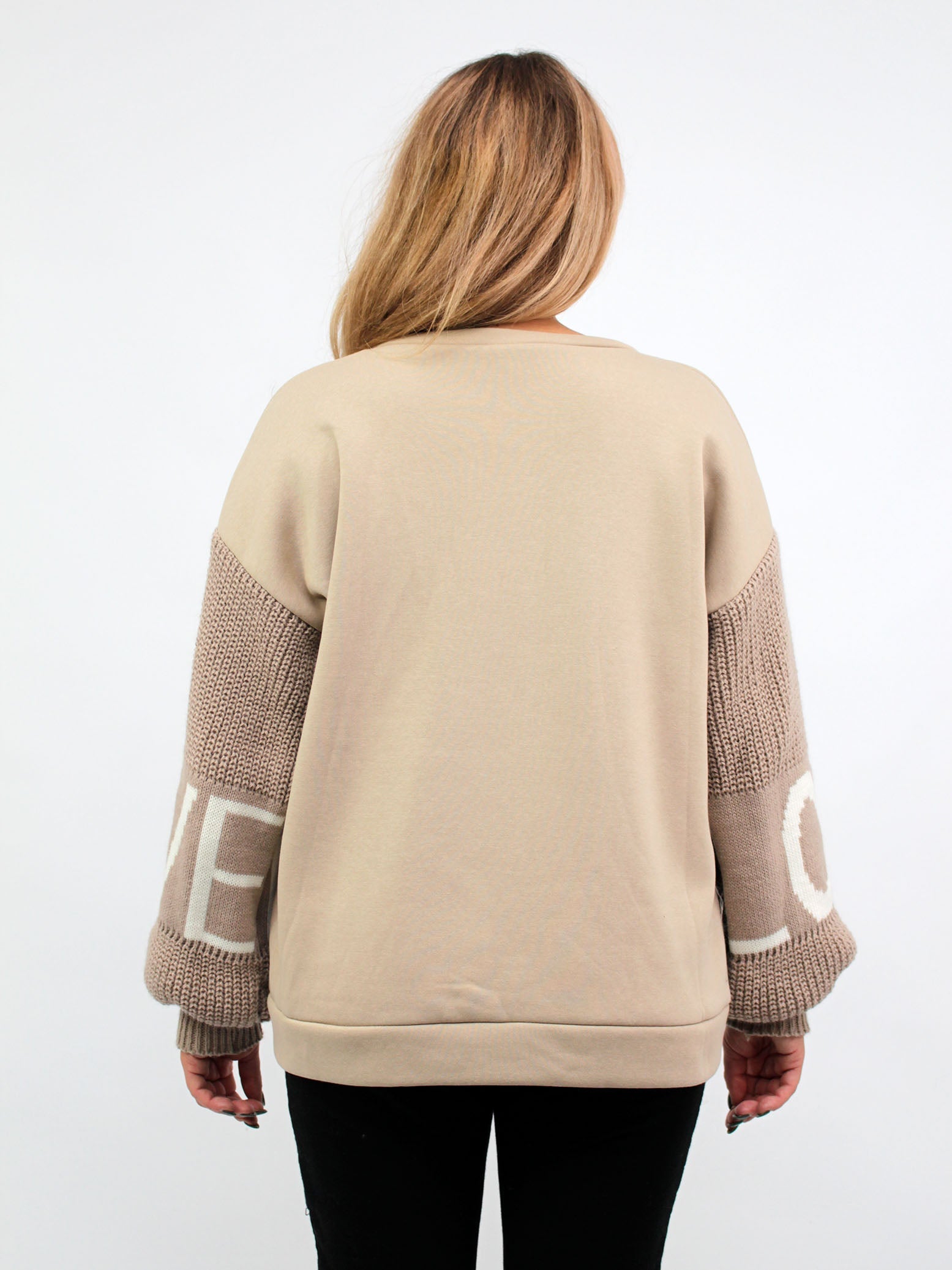 Pullover "Love" - Beige