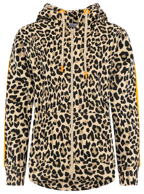 Zwillingsherz - Hoodiejacke "Leo - Beige/Schwarz