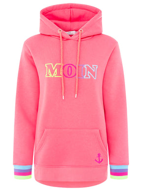 Zwillingsherz - Hoodie "Moin Bunt" - Pink
