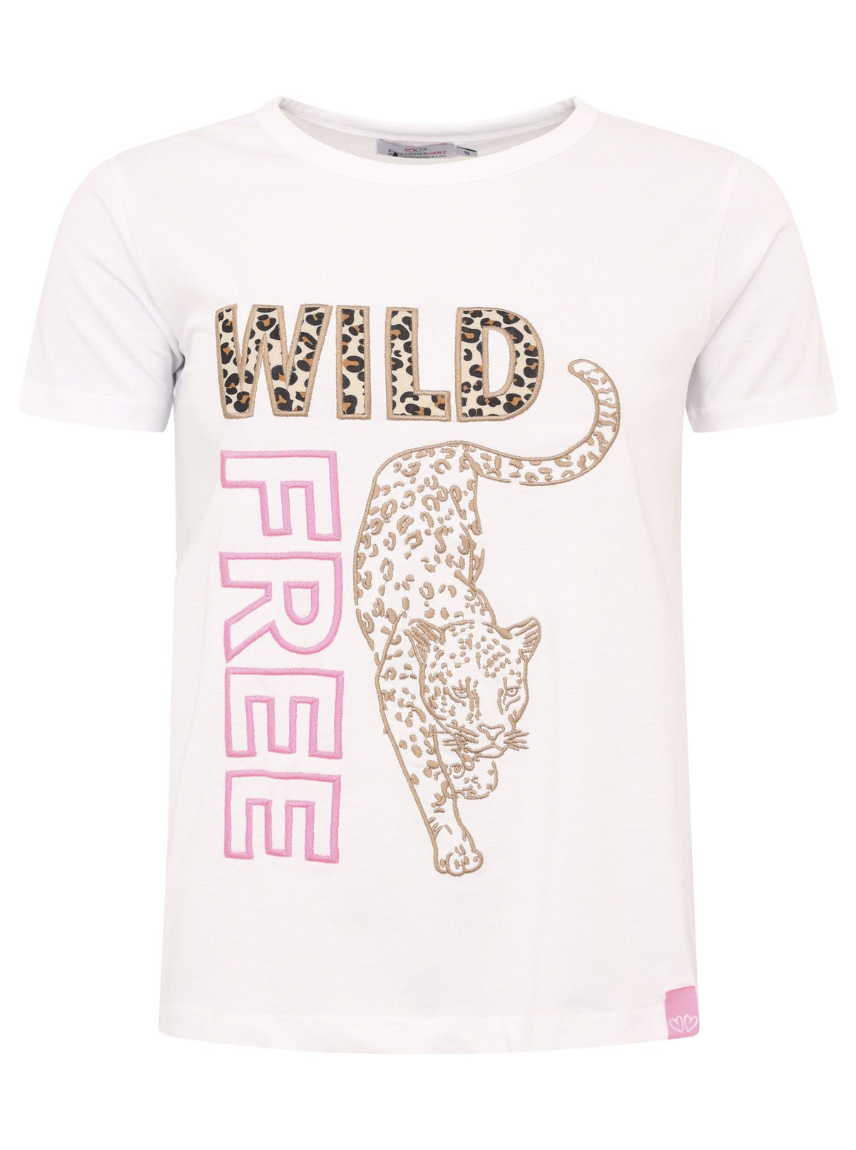 Zwillingsherz - T-Shirt „Wild at heart“ - Weiß
