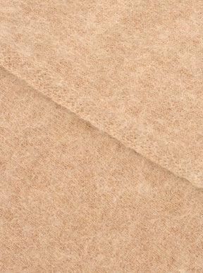 Zwillingsherz - 100% Kaschmir XXL Dreieckstuch "Brushed" - Mittelbeige