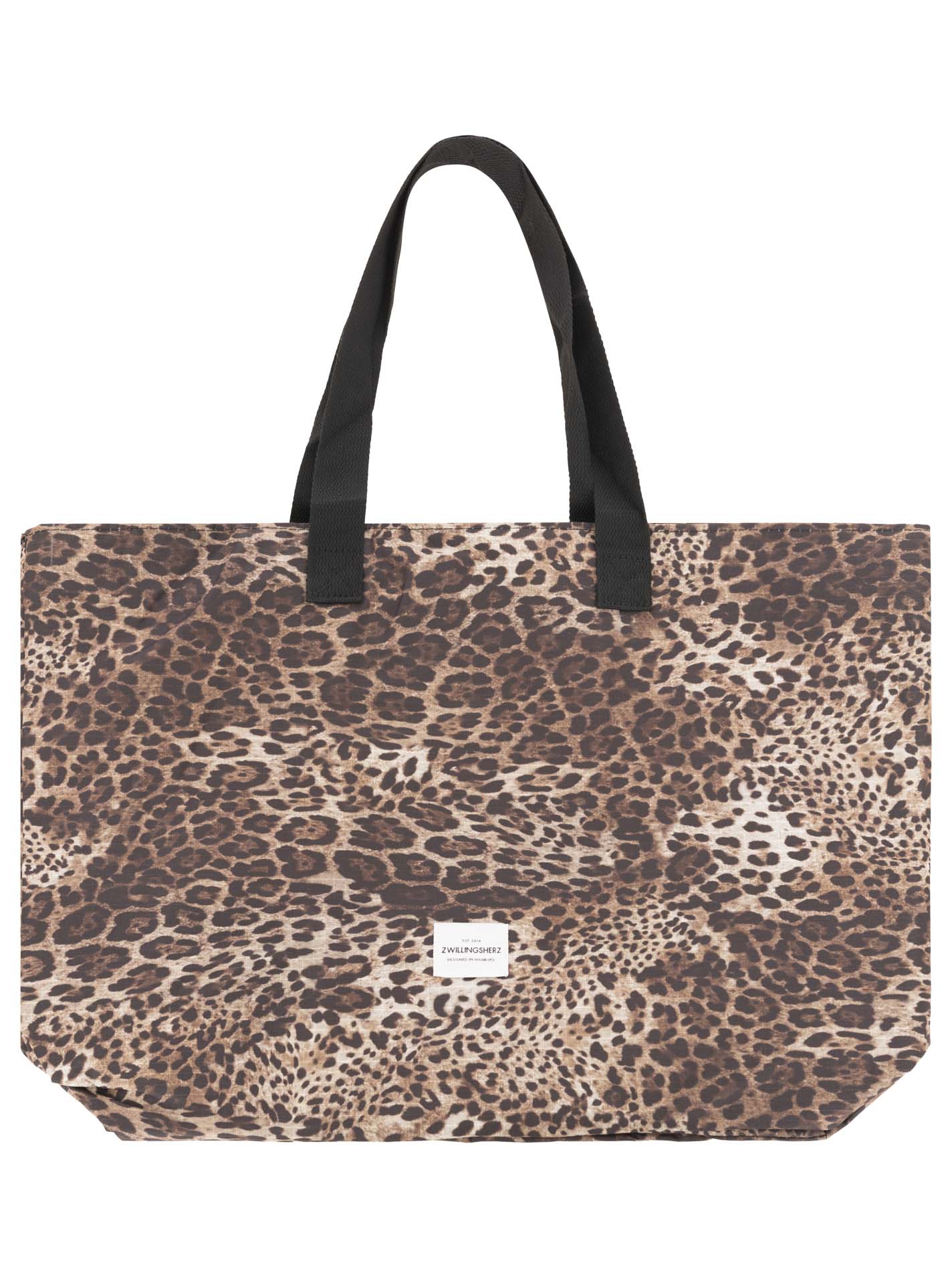 Zwillingsherz - XXL Shopper Tasche Leo - Braun
