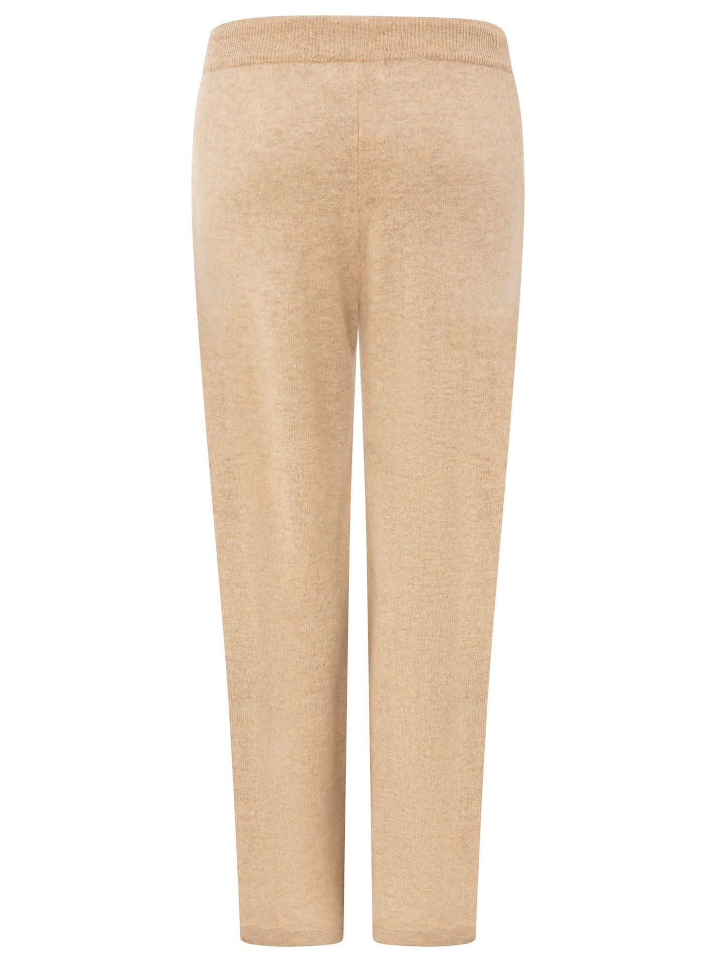 Zwillingsherz Kaschmir Hose "Cozy Wide Leg" (100% Cashmere) - Beige