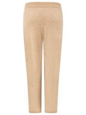 Zwillingsherz Kaschmir Hose "Cozy Wide Leg" (100% Cashmere) - Beige
