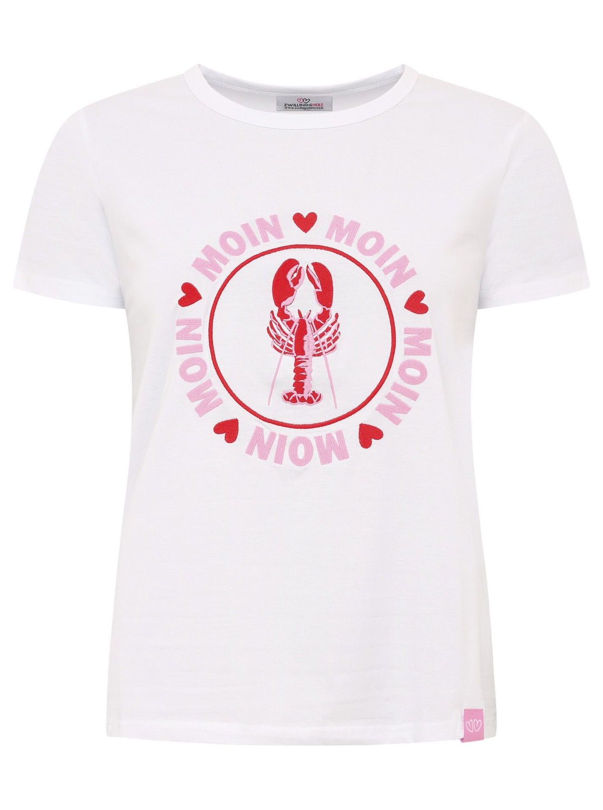 Zwillingsherz - T-Shirt "Moin Moin" - Weiß