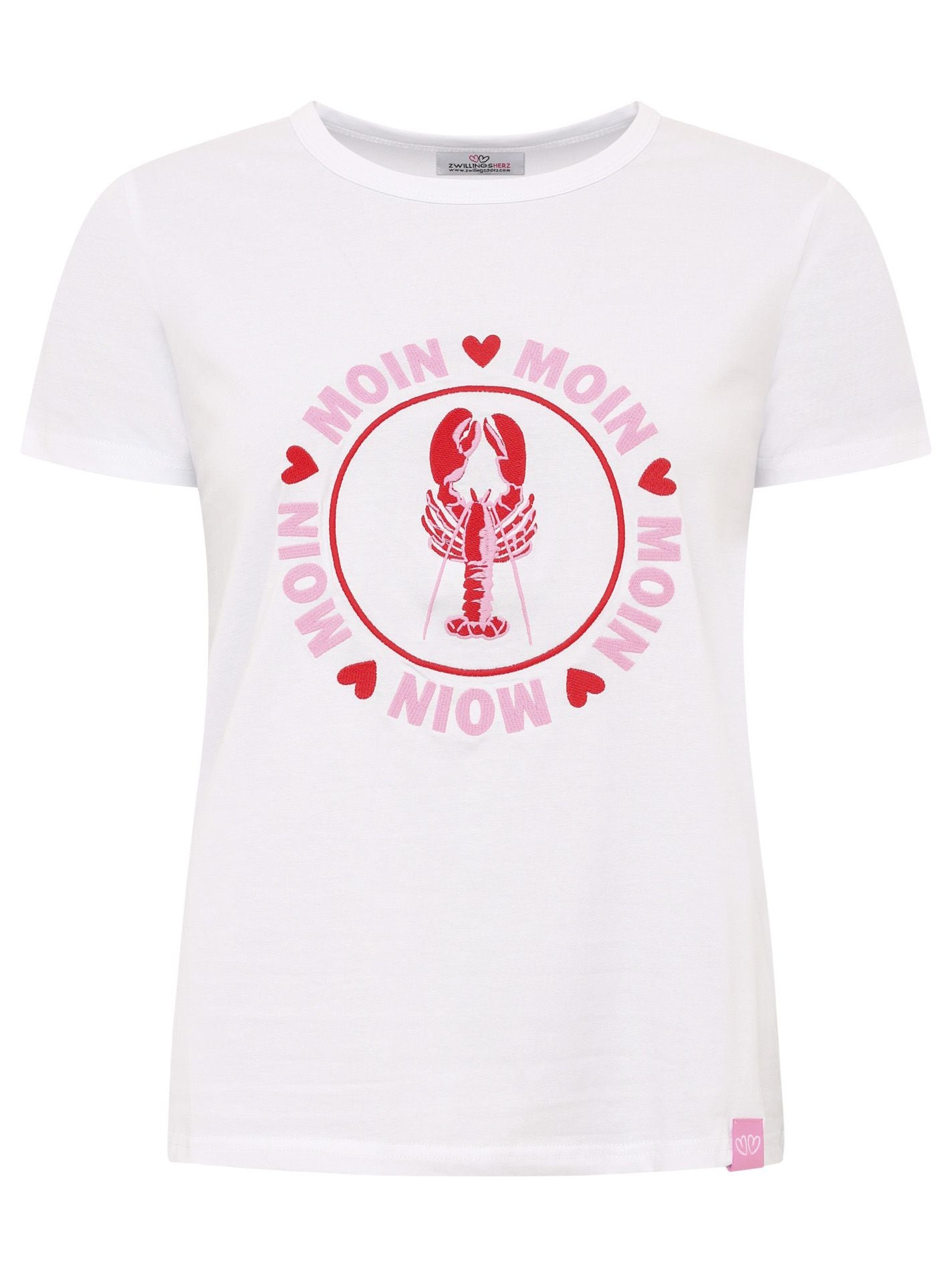 Zwillingsherz - T-Shirt "Moin Moin" - Weiß
