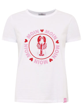 Zwillingsherz - T-Shirt "Moin Moin" - Weiß