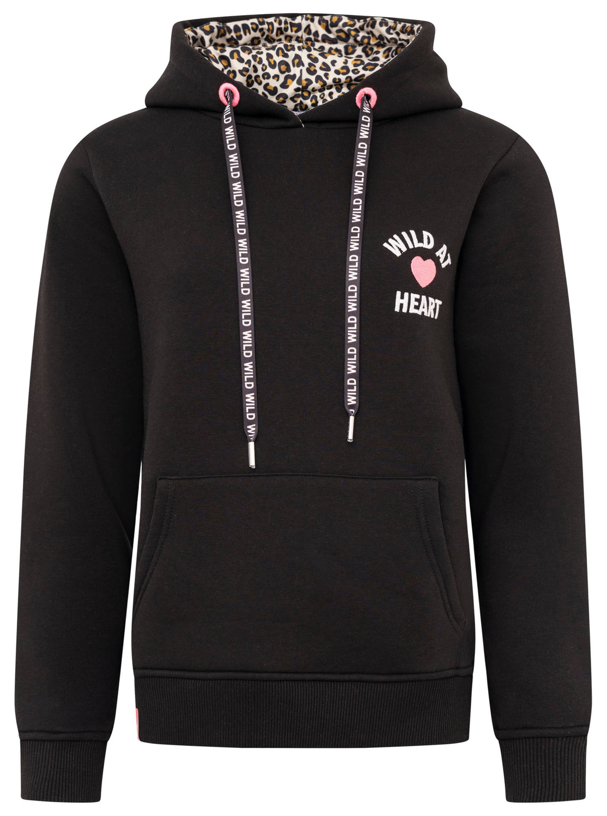 Zwillingsherz - Hoodie/Sweatshirt "Leo Wild Herz" - Schwarz