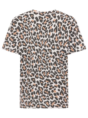 Zwillingsherz - T-Shirt "Stay Wild" - Beige/Pink