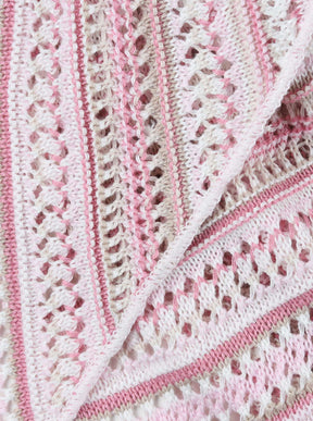 Zwillingsherz - Dreieckstuch/Schal "Hippie" Baumwolle - Rosa