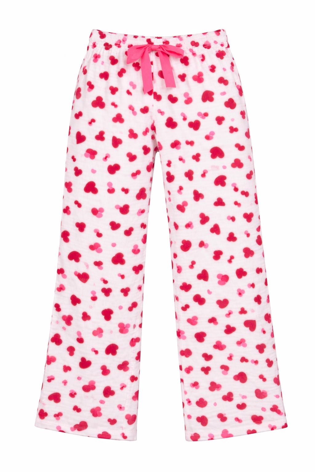 Flair Comfort - Musselin Hose Verteilte Herzen - Rot/Pink