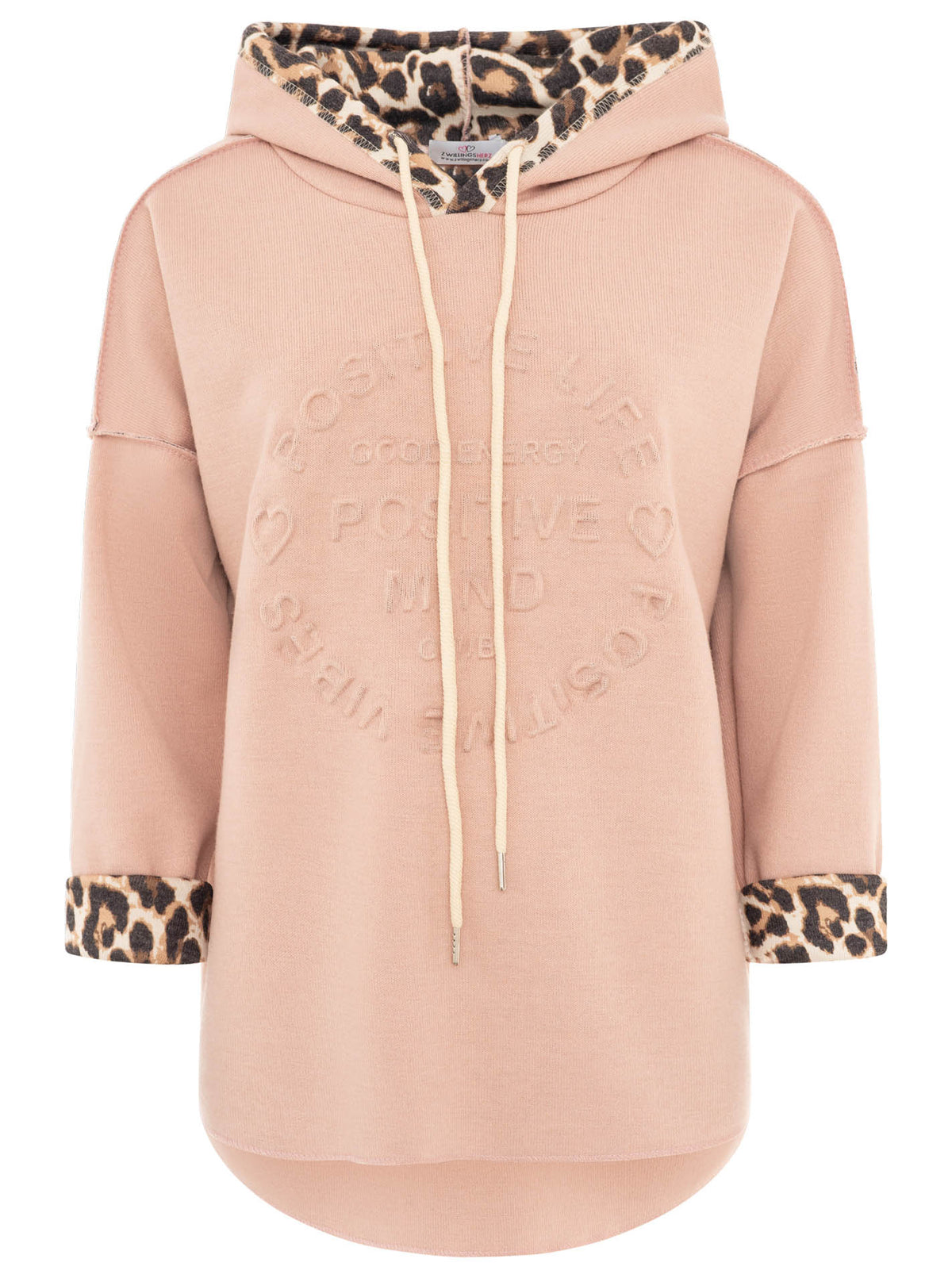 Zwillingsherz  Hoodie Doubleface "Leo" - Rosa