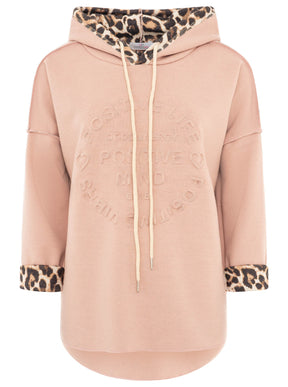 Zwillingsherz  Hoodie Doubleface "Leo" - Rosa