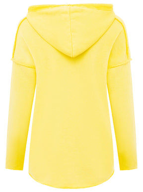Zwillingsherz - Made in Italy Hoodie "Love Yourself" - Lime/Pink